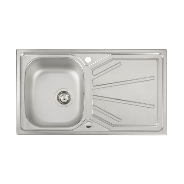 Abode Trydent AW5054 1 Bowl And Drainer Stainless Steel Inset Sink - Image 2