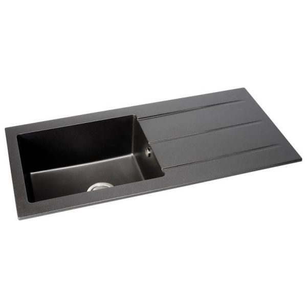 Abode Zero 1 Bowl and Drainer Granite Inset Sink - Image 7