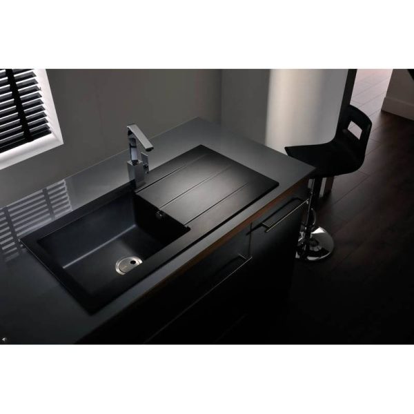 Abode Zero 1 Bowl and Drainer Granite Inset Sink