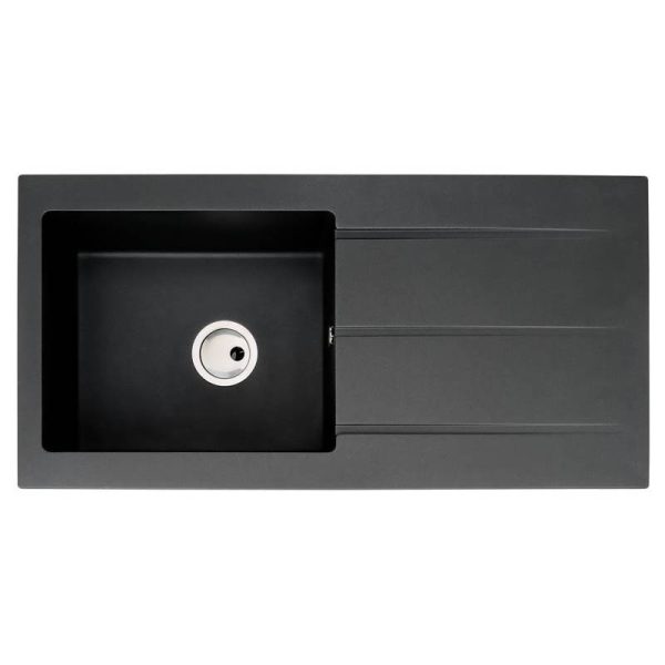 Abode Zero 1 Bowl and Drainer Granite Inset Sink - Image 6