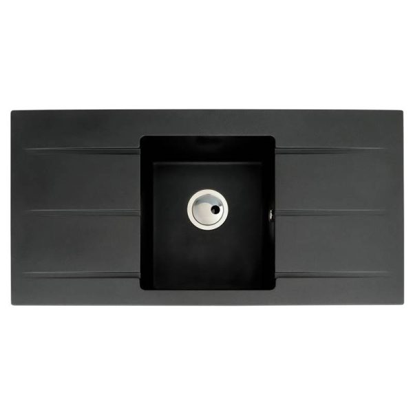 Abode Zero 1 Bowl and Double Drainer Granite Inset Sink - Image 3