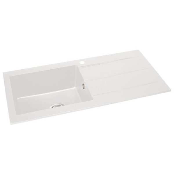 Abode Zero 1 Bowl and Drainer Granite Inset Sink - Image 4