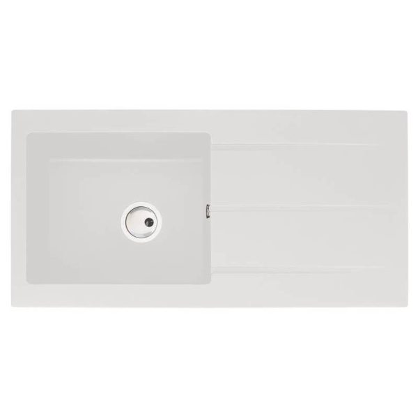 Abode Zero 1 Bowl and Drainer Granite Inset Sink - Image 5