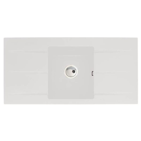 Abode Zero 1 Bowl and Double Drainer Granite Inset Sink - Image 5