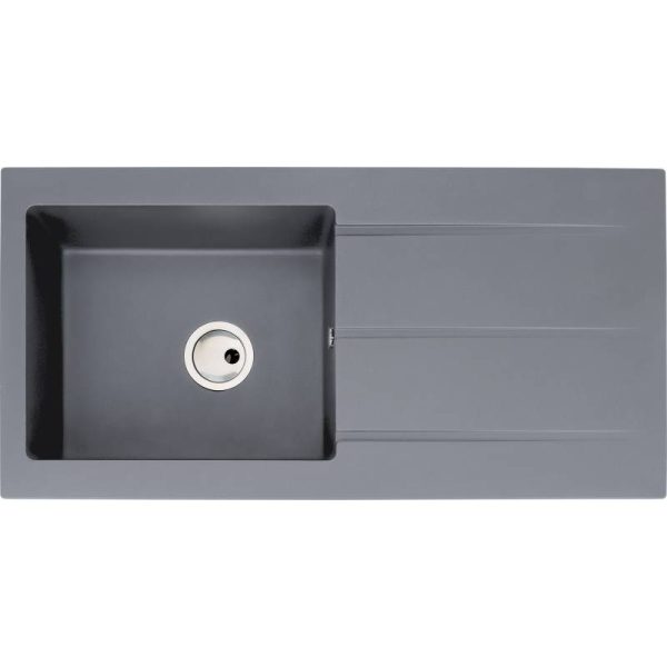 Abode Zero 1 Bowl and Drainer Granite Inset Sink - Image 3