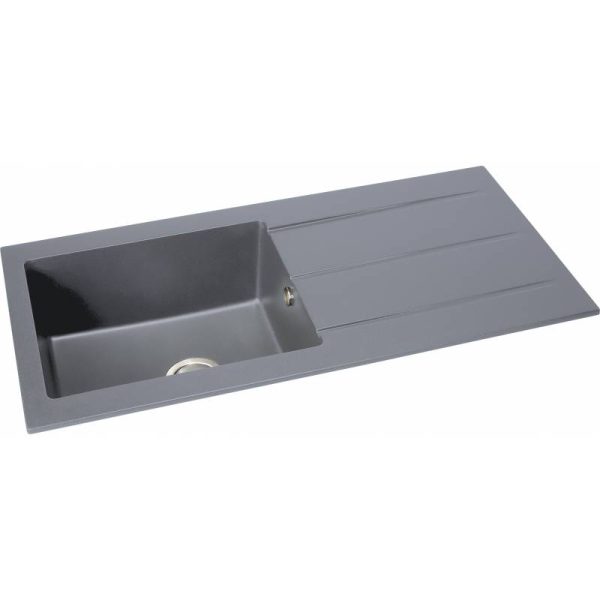 Abode Zero 1 Bowl and Drainer Granite Inset Sink - Image 2