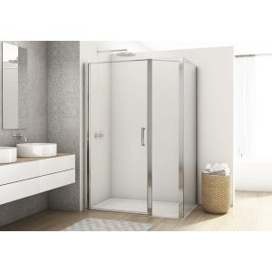 Kudos Divera Pivot Door with Inline Panel Shower Enclosure