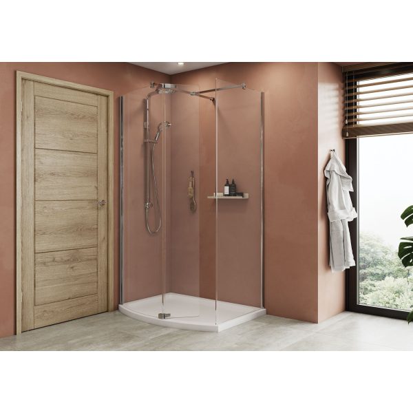 Walk In Curbed Shower Kudos Ultimate8 Curved Panel Walk-in Shower Enclosure - Homecare ...