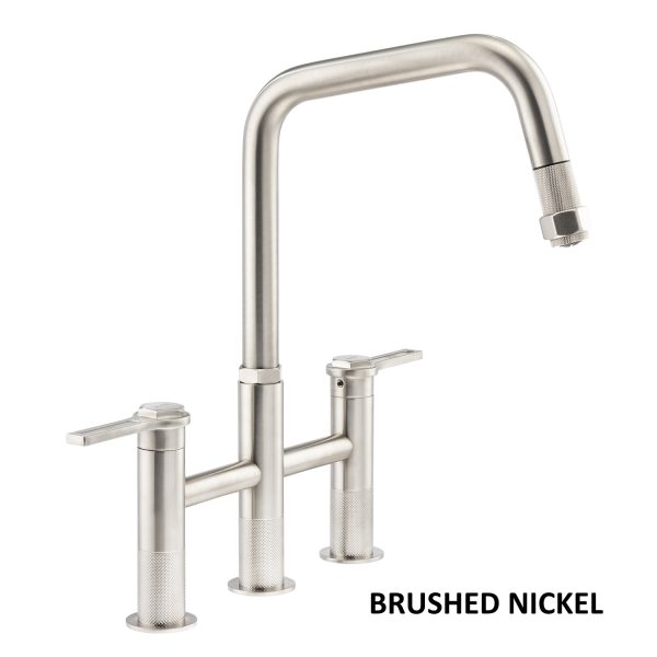 Abode Hex Bridge Dual Lever Mixer Tap With Pull Out - Image 2