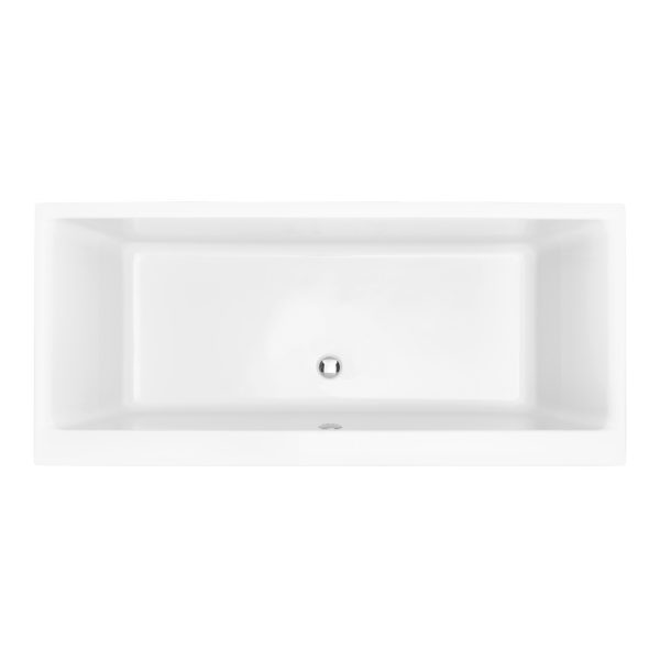 Heritage 1800 x 800mm Solid Skin Acrylic Double Ended Blenheim Fitted Bath