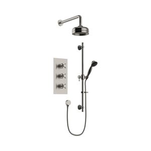 Heritage Dawlish Recessed Shower with Premium Fixed Head and Flexible kit