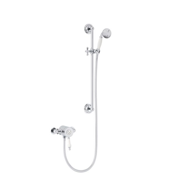 Heritage Glastonbury Recessed Shower with Premium Flexible Riser Kit