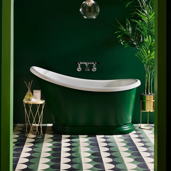 BC Designs Penny Acrylic Slipper Roll Top Bath