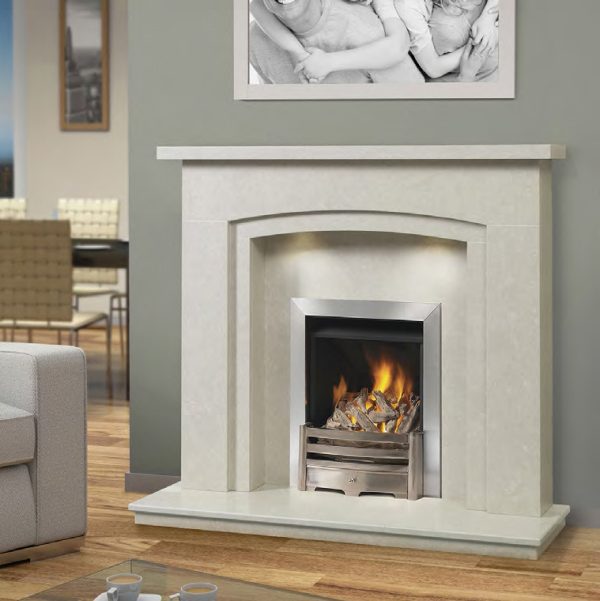 Brison Staveley 48 or 54 inch Micro Marble Fireplace