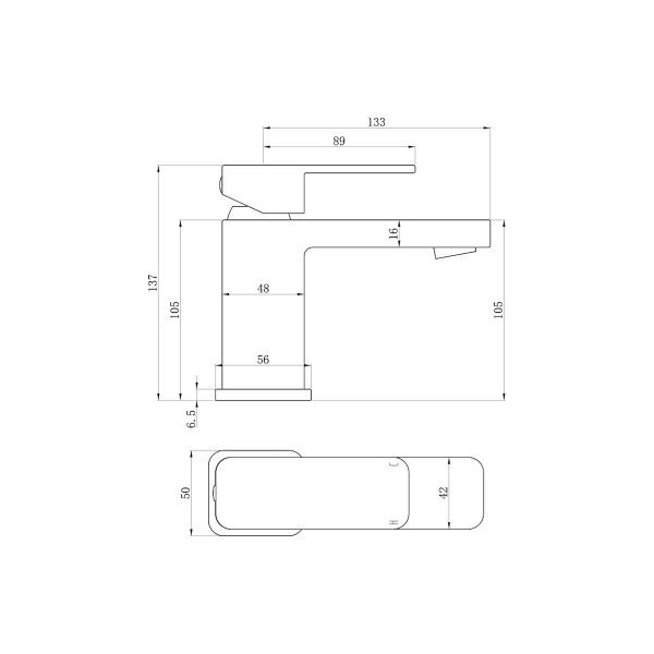 Brison Cabrera Chrome Basin Mixer - Image 3