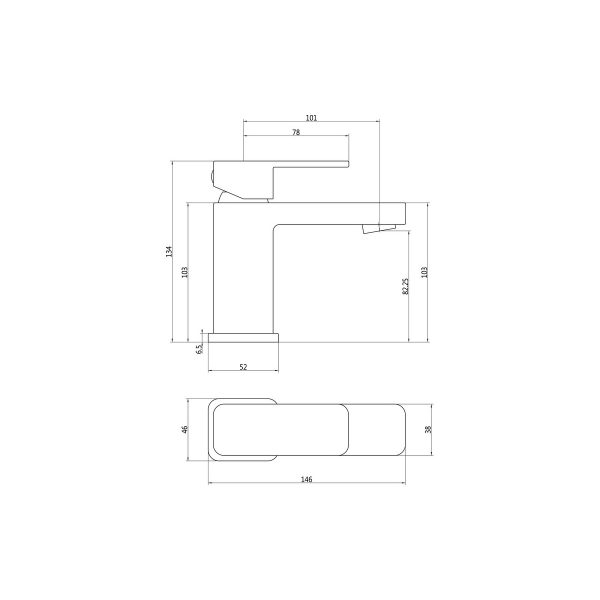 Brison Cabrera Chrome Cloakroom Basin Mixer - Image 2