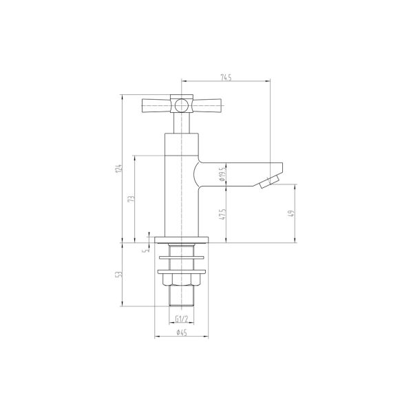 Brison Darley Chrome Basin Taps - Image 2