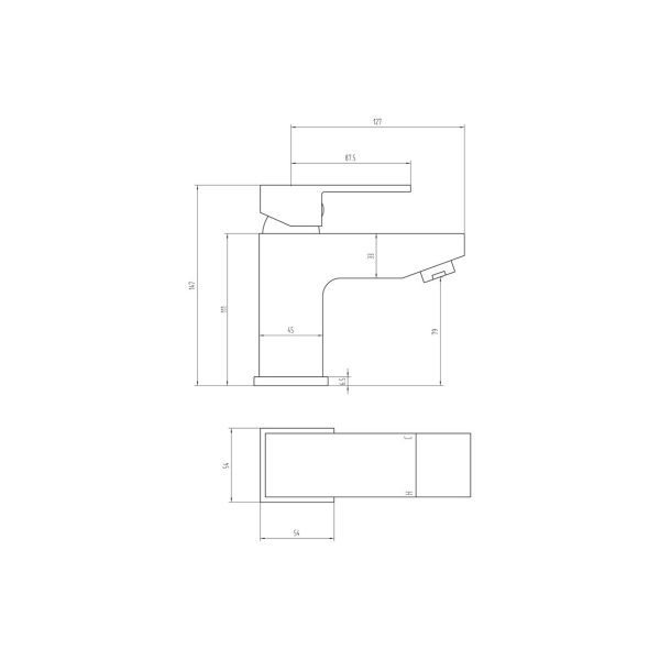 Brison Este Chrome Basin Mixer - Image 2