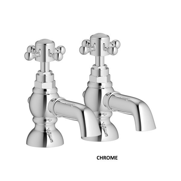 Brison Heyshaw Traditional Bath Pillar Taps - Image 2