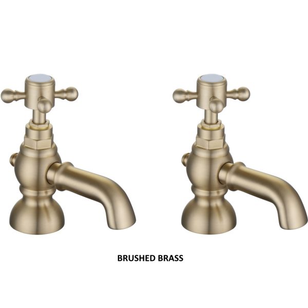 Brison Heyshaw Traditional Bath Pillar Taps