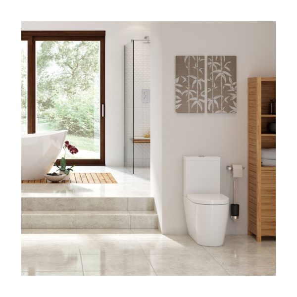 Brison Kelso Close Coupled Fully Shrouded Rimless WC Toilet Complete - Image 3