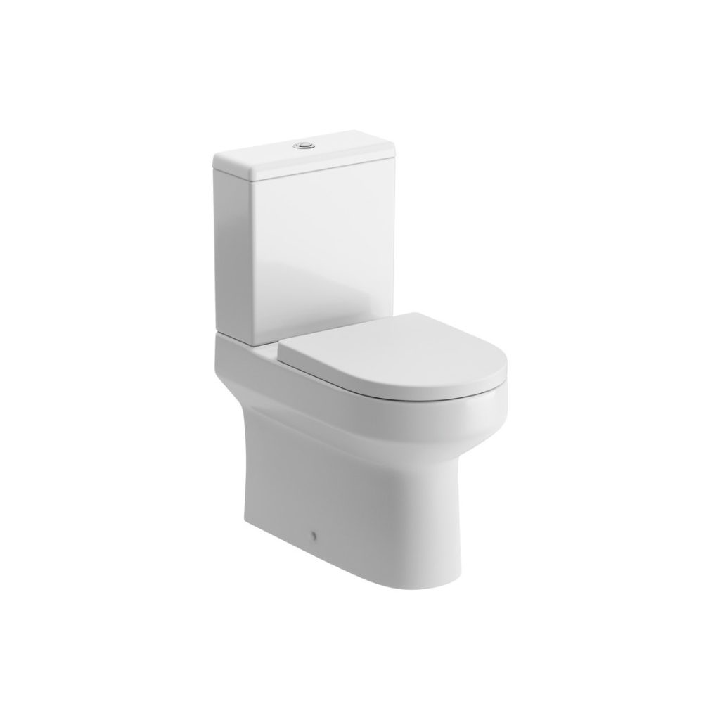 Brison Milford close coupled fully shrouded rimless WC Toilet complete