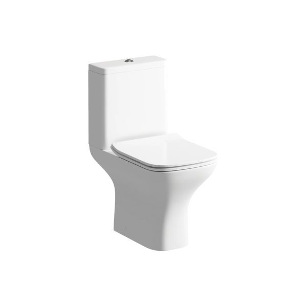Brison Tekapo Close Coupled Open Back Short Projection WC Toilet Complete - Image 4