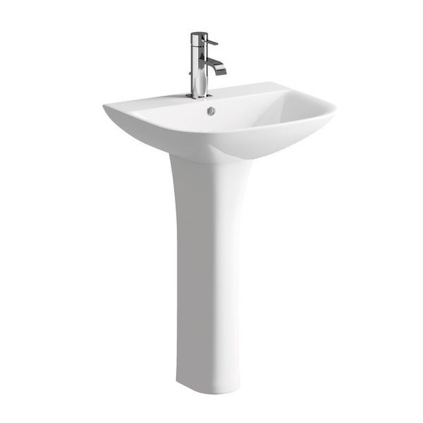 Brison Tekapo One Tap Hole Basin and Full Pedestal - Image 3