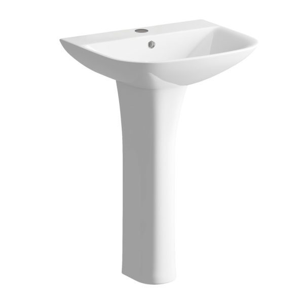 Brison Tekapo One Tap Hole Basin and Full Pedestal - Image 2