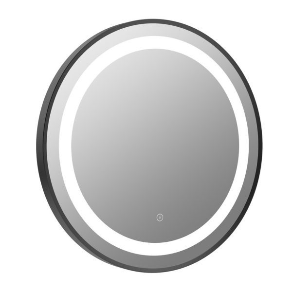 Brison Armona Round Mirror in Matt Black - Image 2