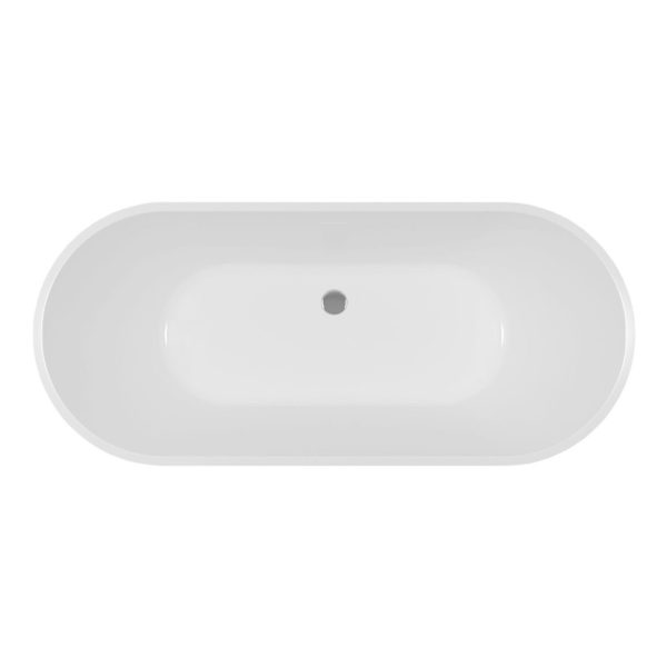 Brison Dalehead Modern Fluted Freestanding Bath - Image 3