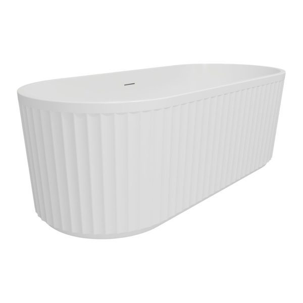 Brison Dalehead Modern Fluted Freestanding Bath