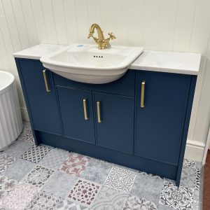 Ellis Rosedale Vanity Unit including basin in Padstow Blue *TO CLEAR*