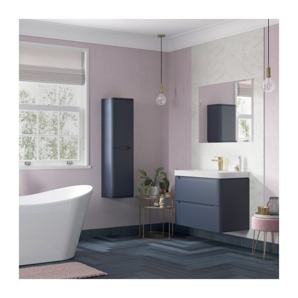 Brison Ravi 800mm 2 Drawer Wall Hung Unit with Basin - Image 5