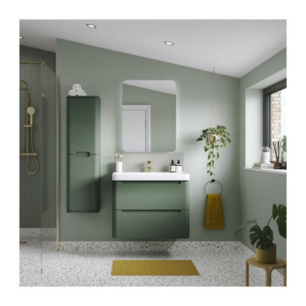 Brison Ravi 800mm 2 Drawer Wall Hung Unit with Basin - Image 2