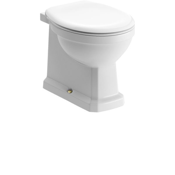 Brison Renwick Back to Wall WC Toilet Pan with Seat - Image 2