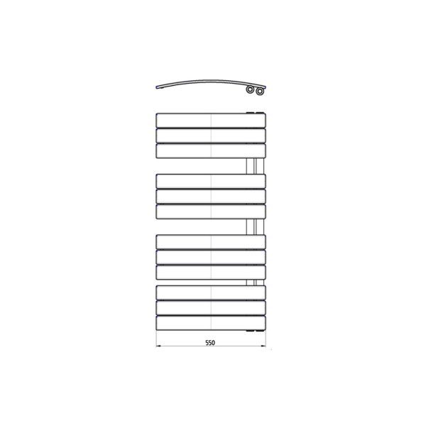 Brison Balerma Towel Warmer Central Heating Radiator - Image 4