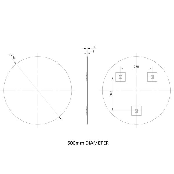 Brison Cuba Plain Round Mirror - Image 5