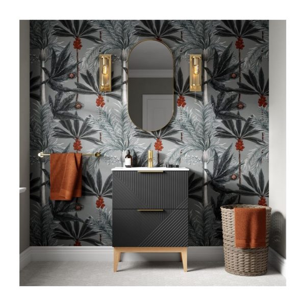 Brison Fosini 615mm Floor Standing 2 Drawer Basin Unit & Basin - Image 2