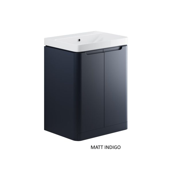 Brison Ravi Floor Standing 600mm 2 Door Unit with Basin - Image 4