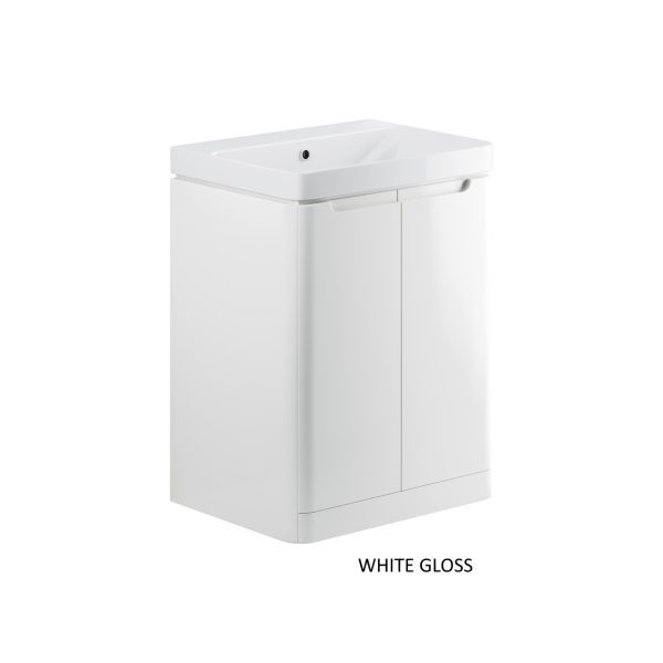 Brison Ravi Floor Standing 600mm 2 Door Unit with Basin