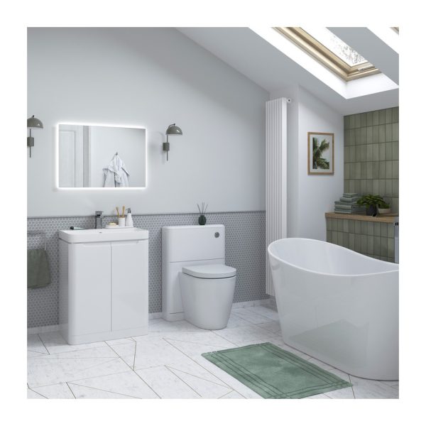 Brison Ravi Floor Standing 600mm 2 Door Unit with Basin - Image 2