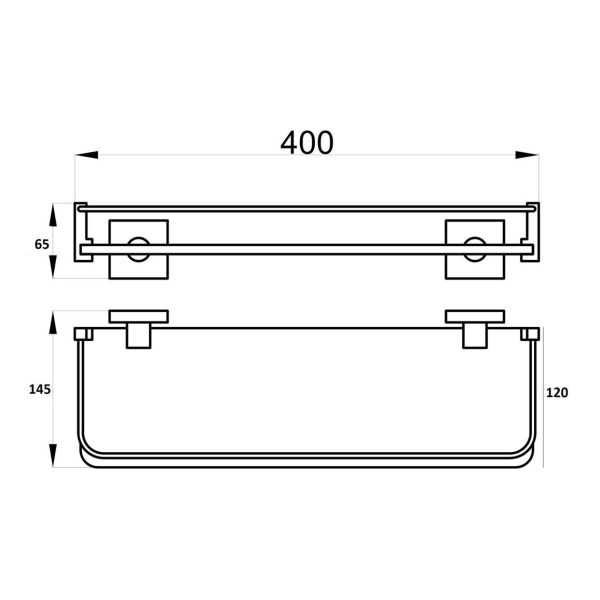 Brison Arzu Glass Shelf - Image 3
