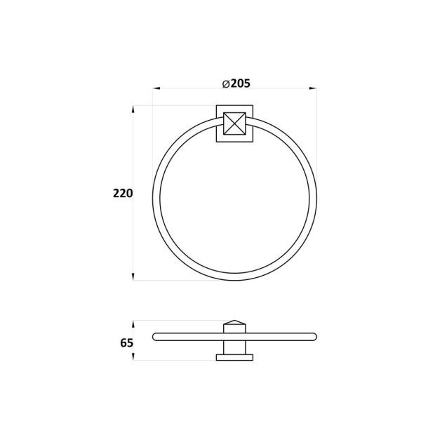 Brison Arzu Towel Ring - Image 2