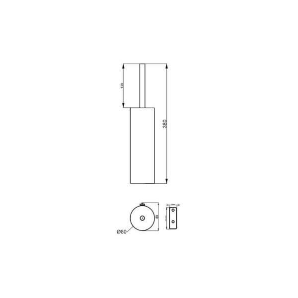Brison Bilbao Wall Mounted Toilet Brush - Image 5