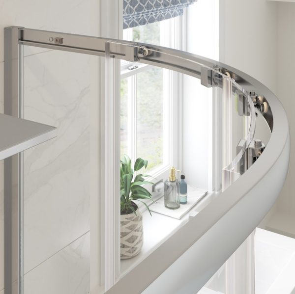Brison Essence 2 Door Offset Quadrant Enclosure from 900mm to 1200mm Chrome - Image 2