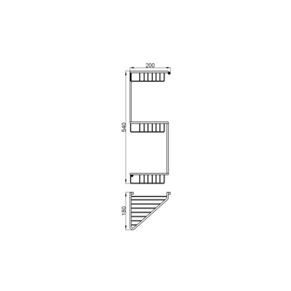 Brison Madrid Three Tier Corner Caddy - Image 5
