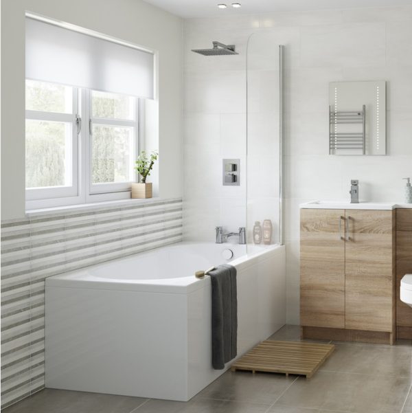 Brison One Piece L Shaped Bath Panel