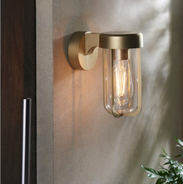 Brison Saldana Brushed Brass Wall Light