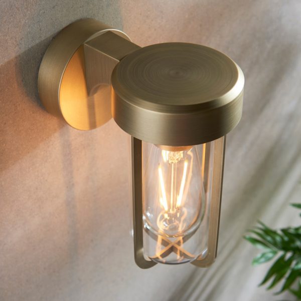 Brison Saldana Brushed Brass Wall Light - Image 2